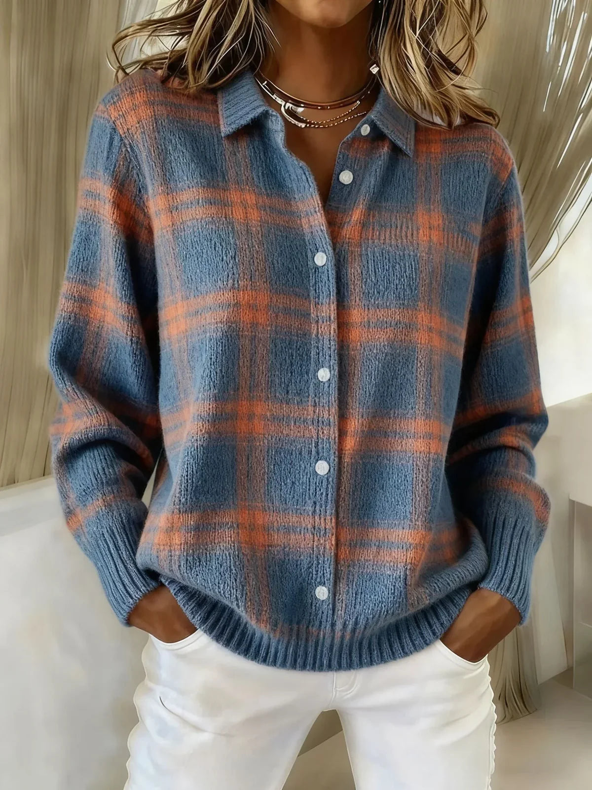 Camille™ | Plaid Cardigan