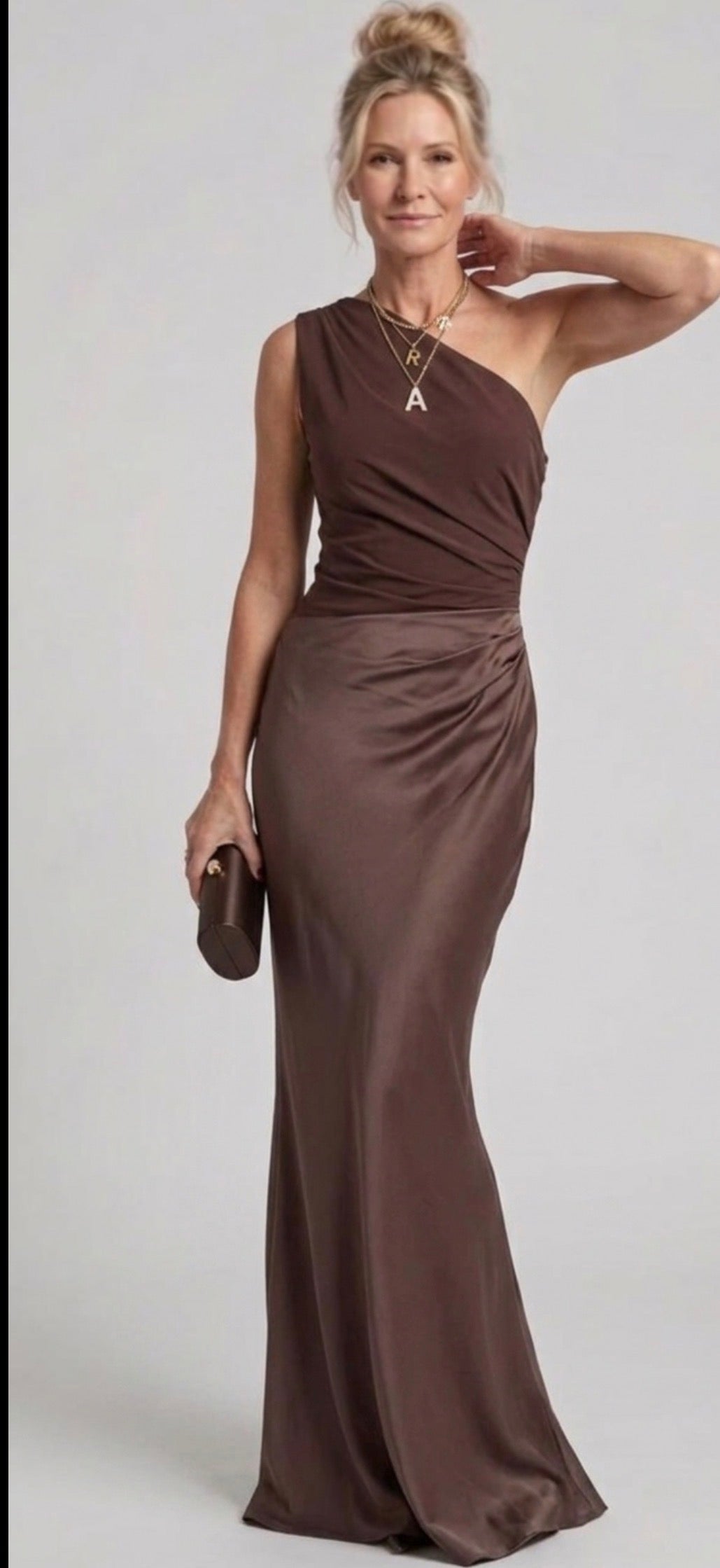 Hayes & Tate™ | Maxi Dress with a Guilt in Satin
