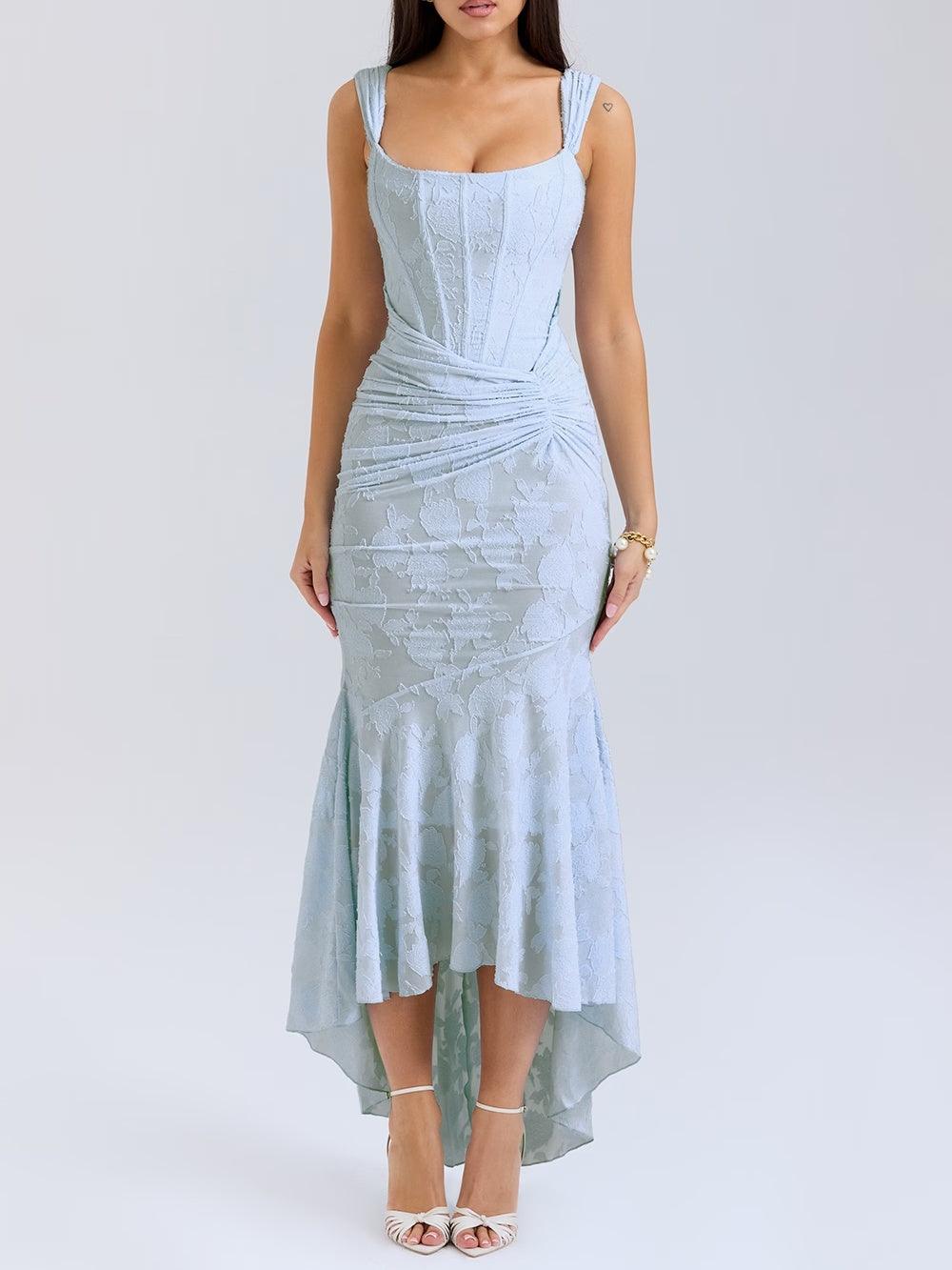 ELVENA™ | Lace Fishtail Midi Dress