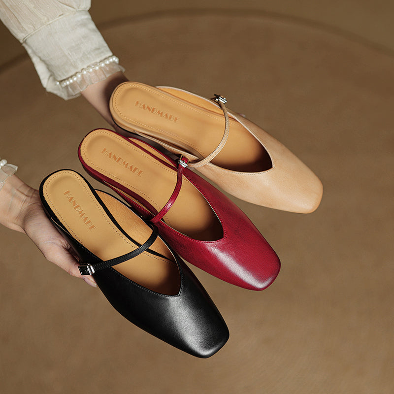 Miral Genuine Leather Mules