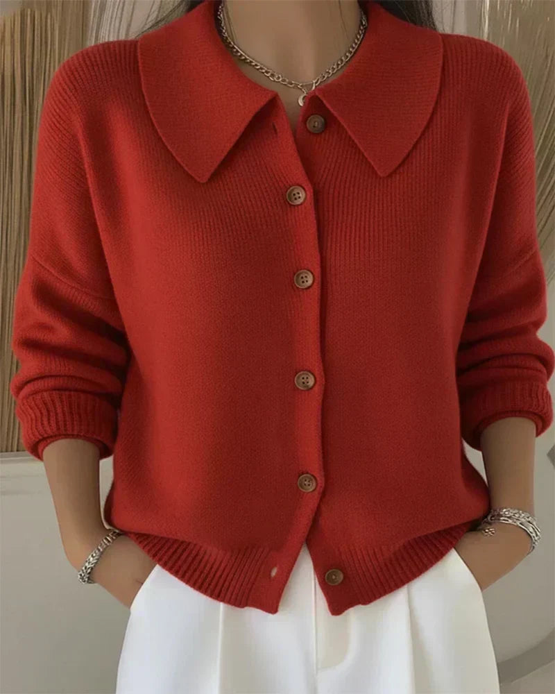 Rose | Button Collar Cardigan