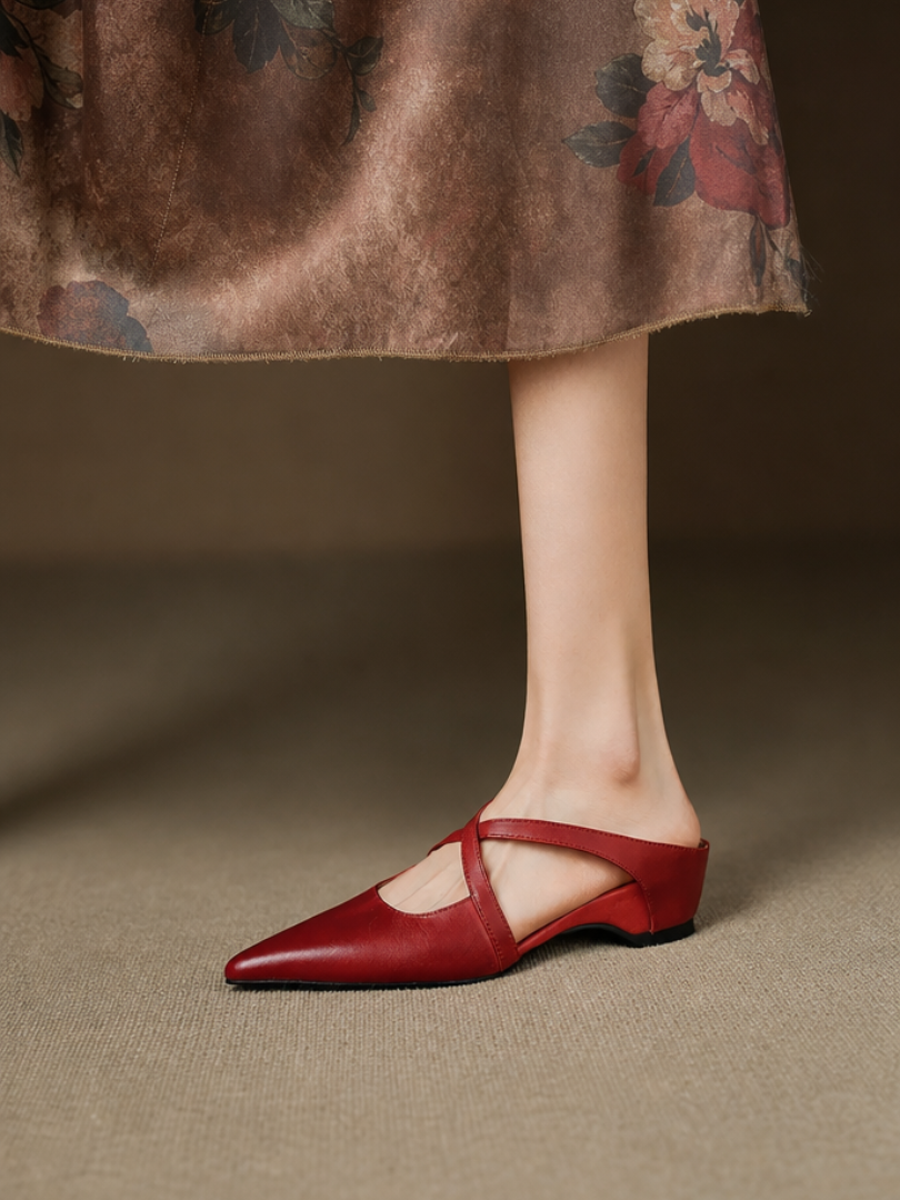 Aluna Genuine Leather Mules