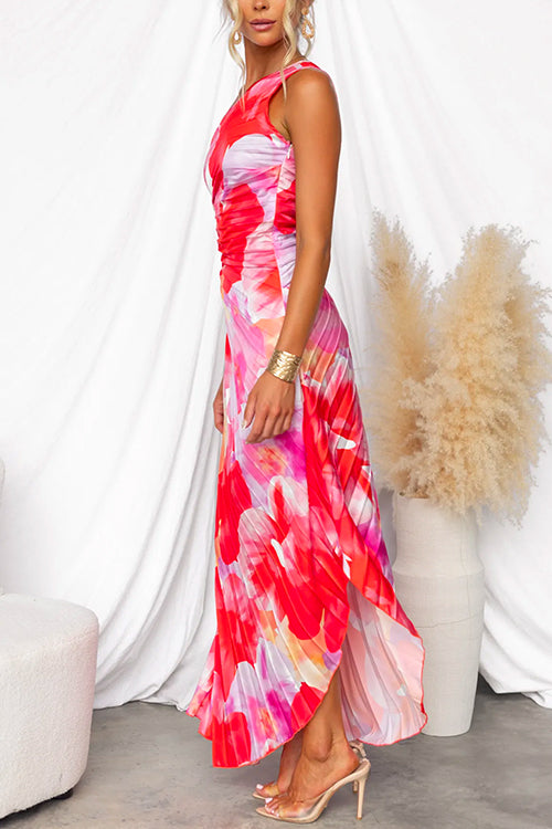 Hayes & Tate™ | Vibrant Tropical Evening Dress