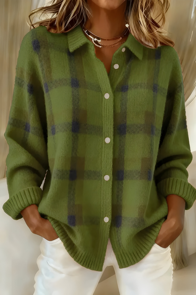 Camille™ | Plaid Cardigan