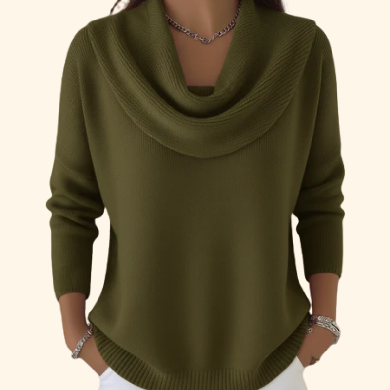 Sage | Cowl Neck Sweater