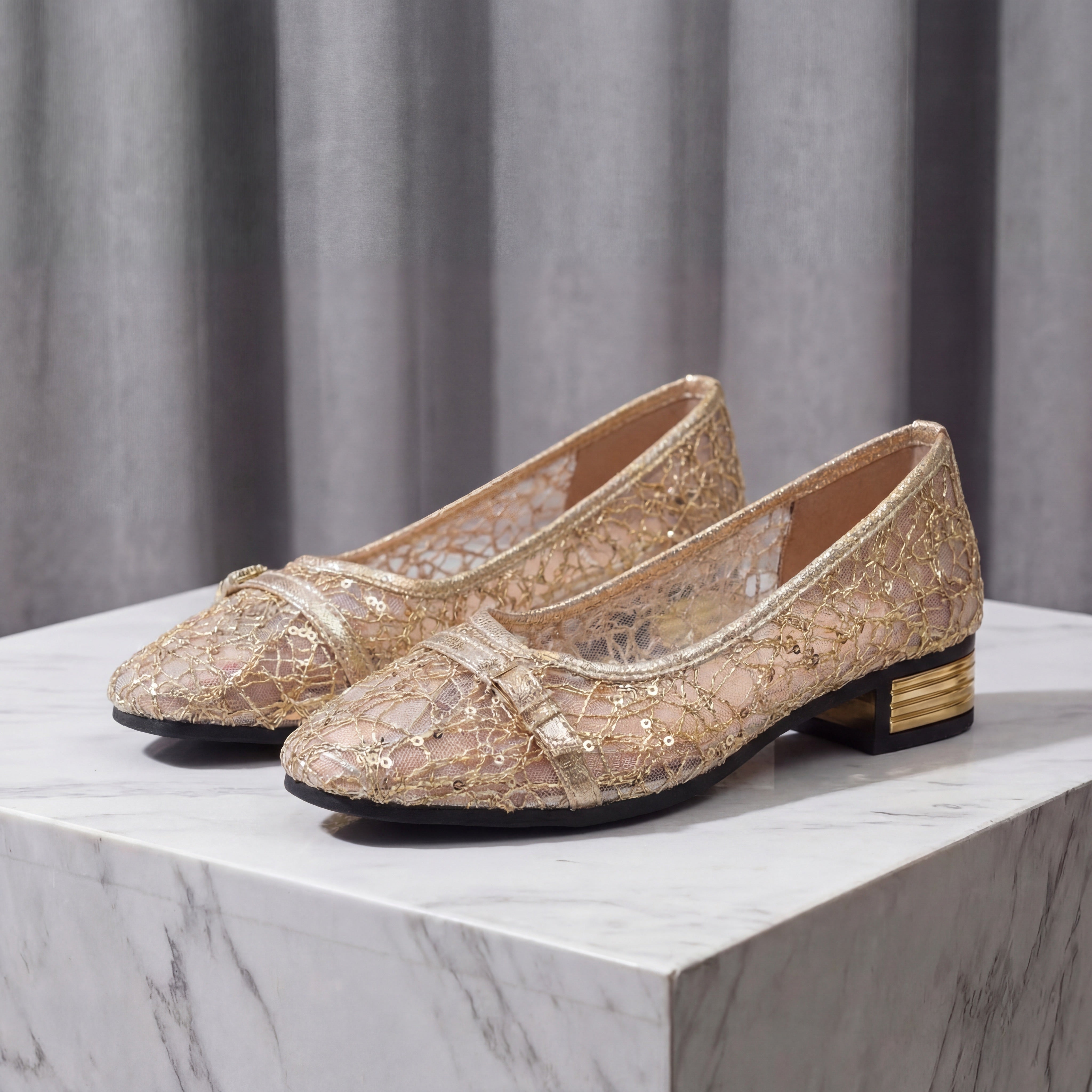 Ella's Relaxed Mesh Lace Loafers