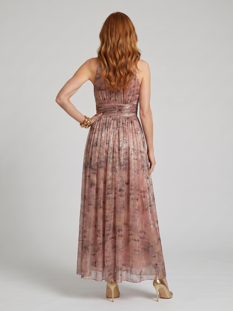 Hayes & Tate™ | Textured Finish Sleeveless Midi Dress