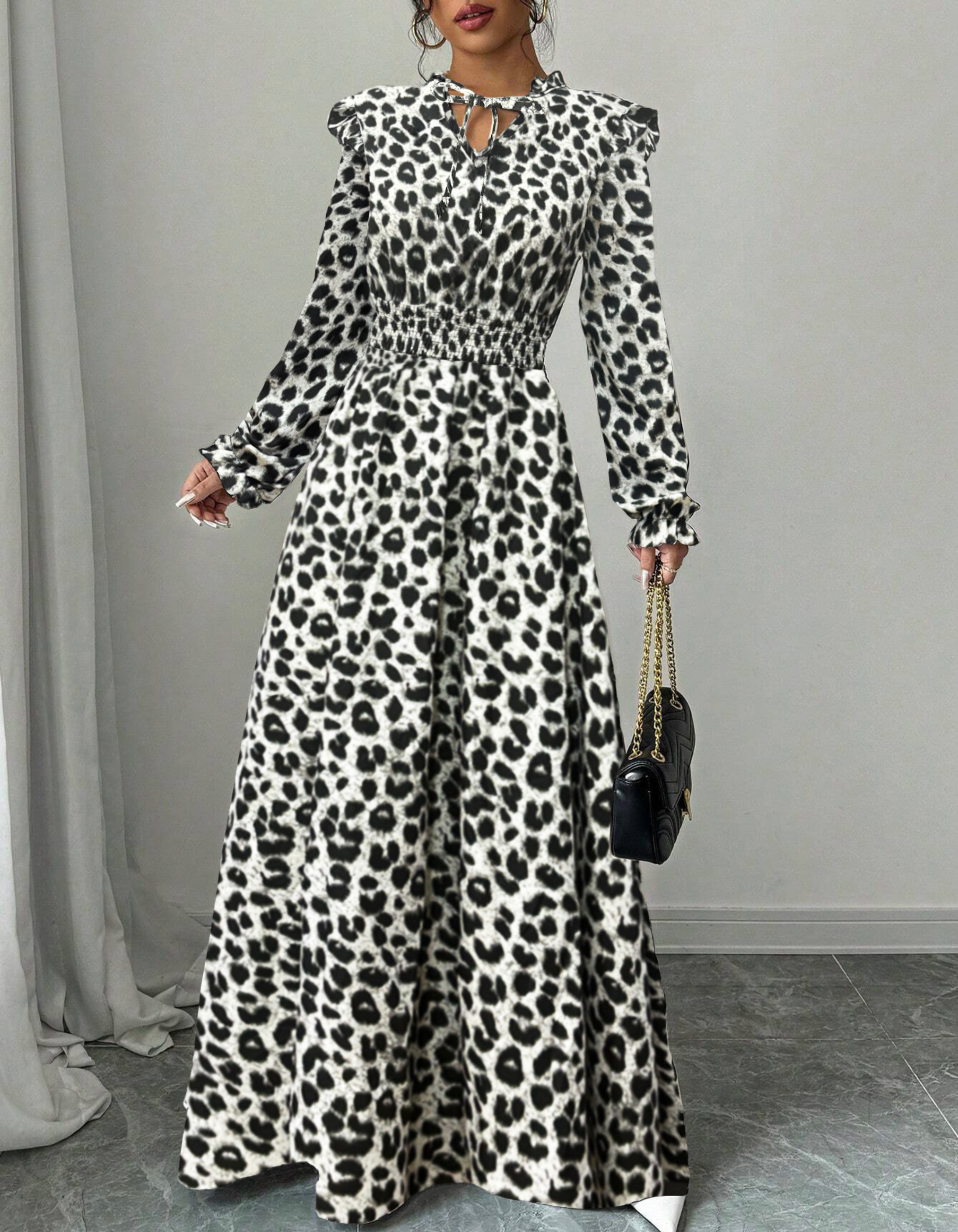 ELVENA™ | Romantic Long-Sleeve Maxi Dress