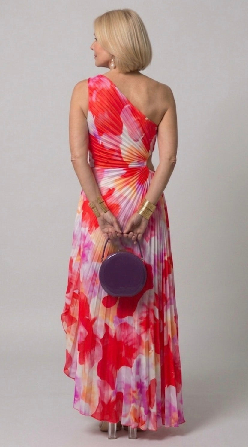 Hayes & Tate™ | Pleated One-Shoulder Dress