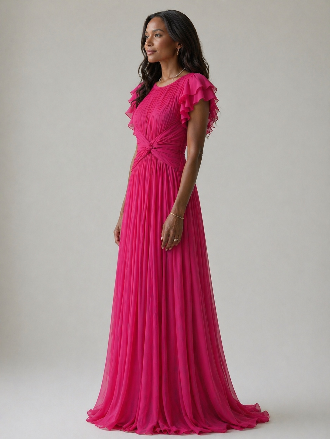Hayes & Tate™ | Pleated Evening Dress