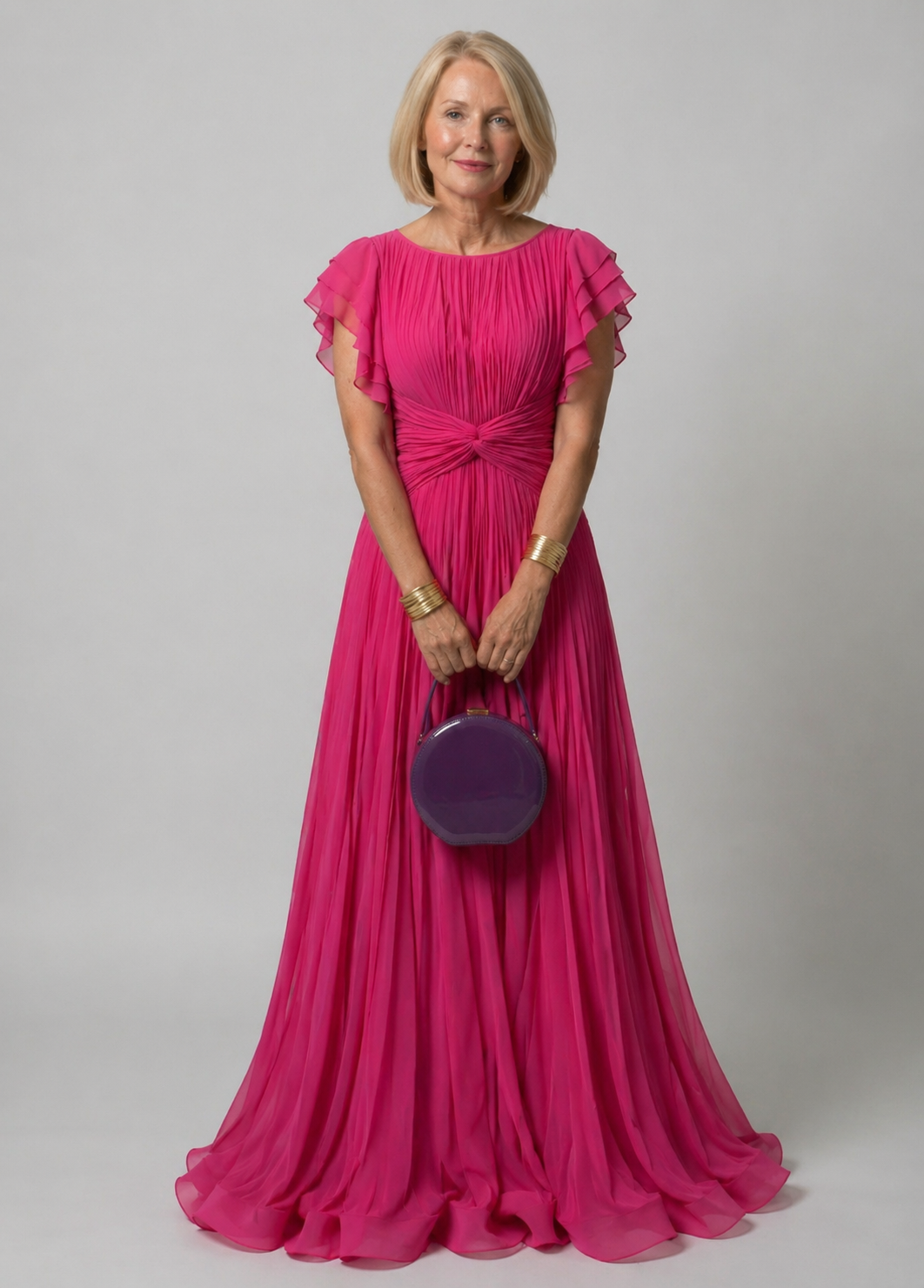 Hayes & Tate™ | Pleated Evening Dress