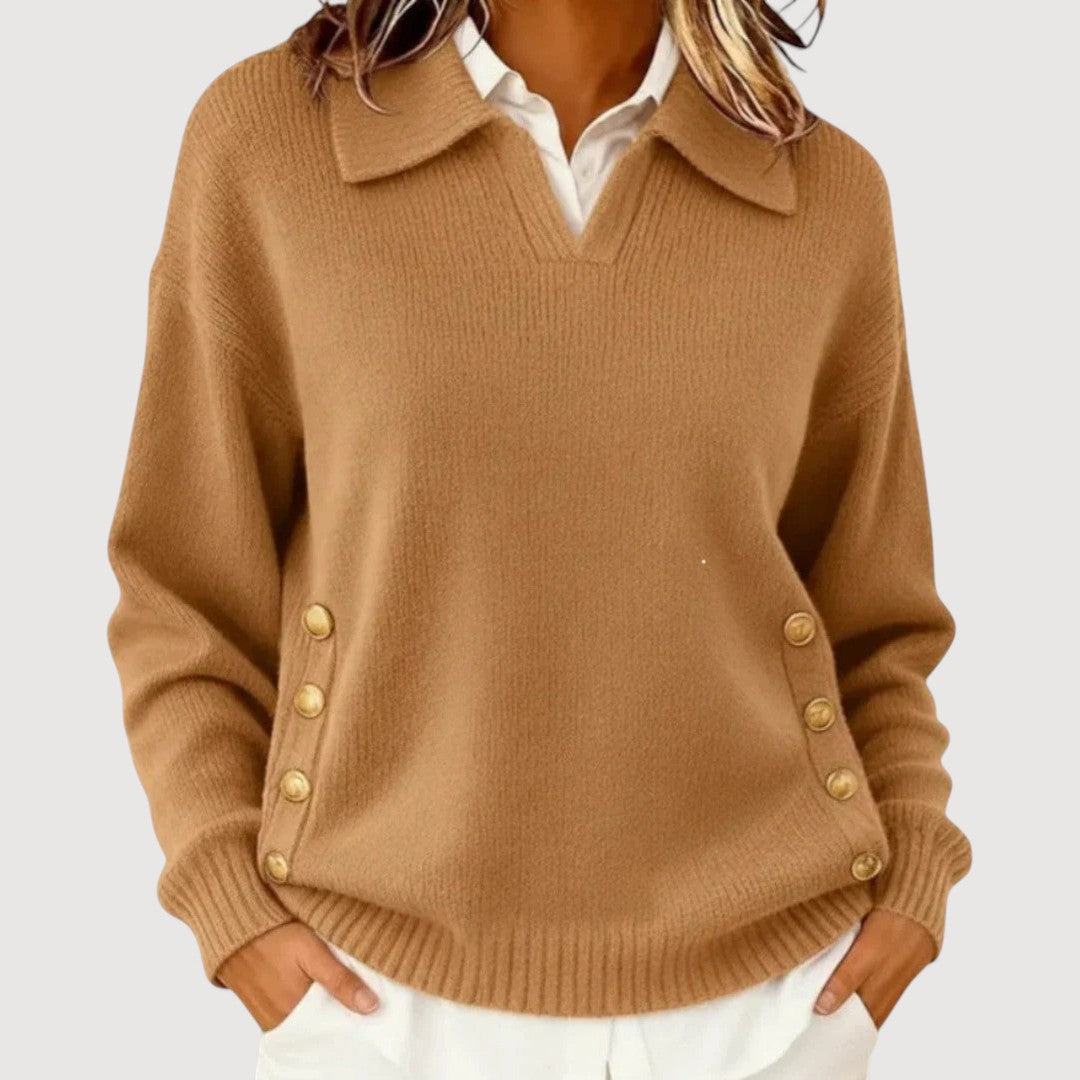 AIRA – Jumper with Button Accents