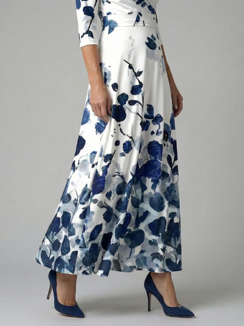ELVENA™ | Floral Wrap Maxi Dress