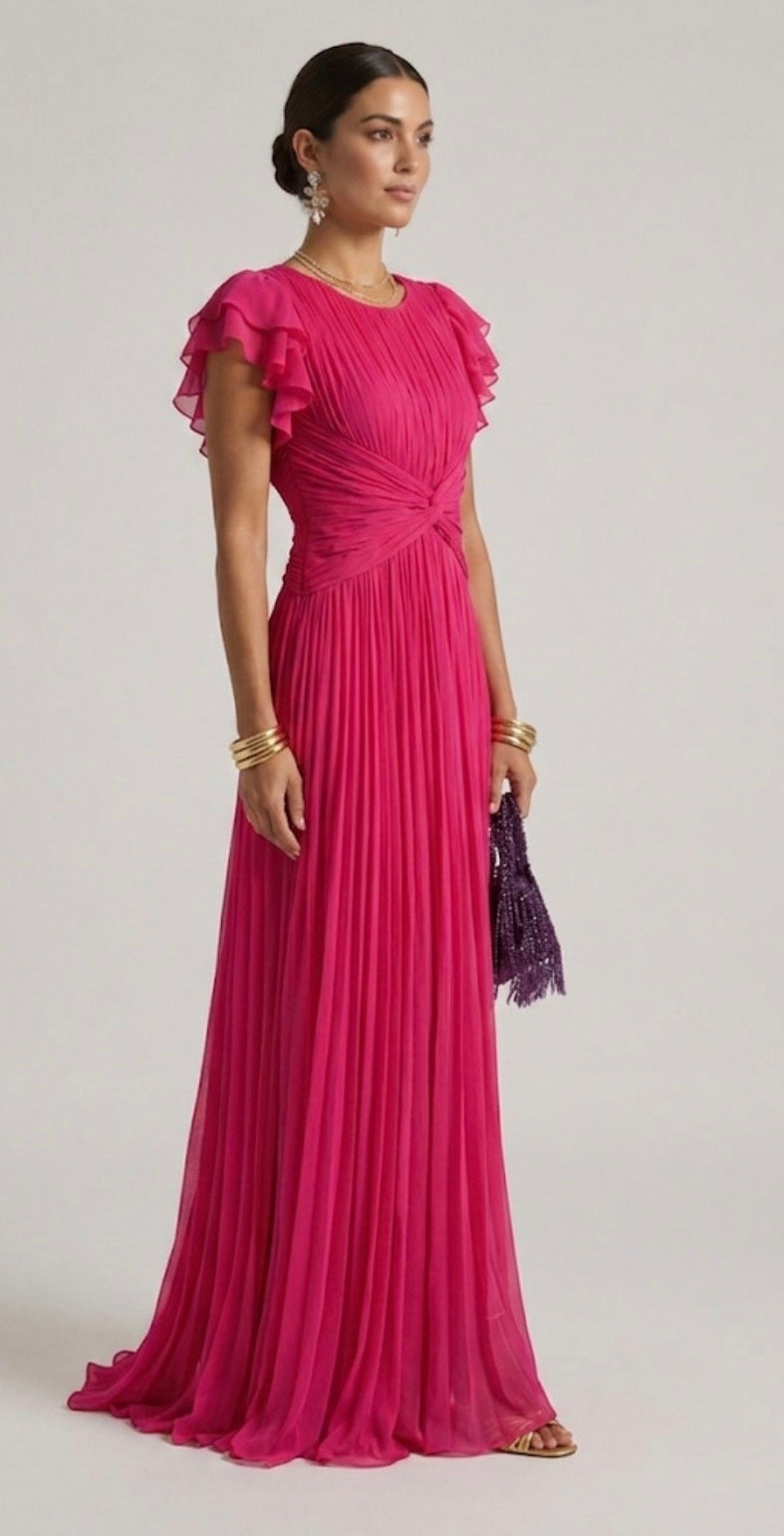Hayes & Tate™ | Pleated Evening Dress