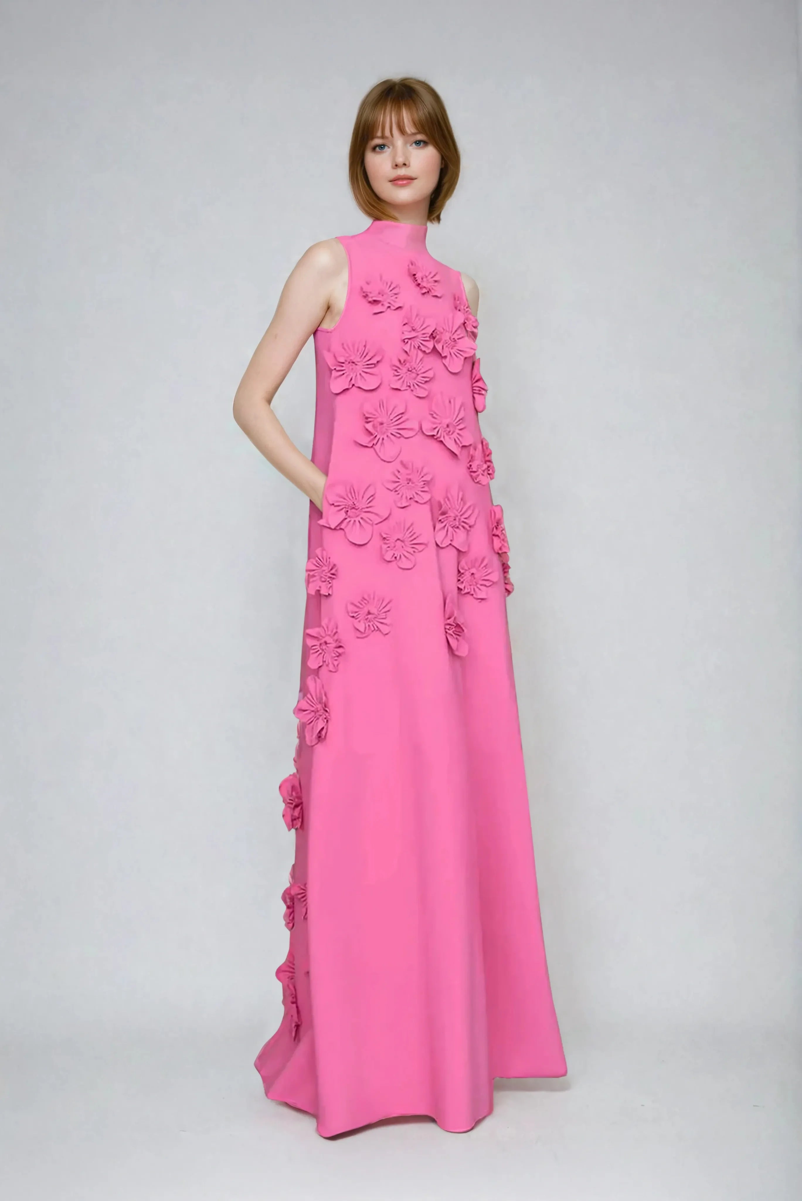 Adeline - Blossom Elegance Maxi Dress
