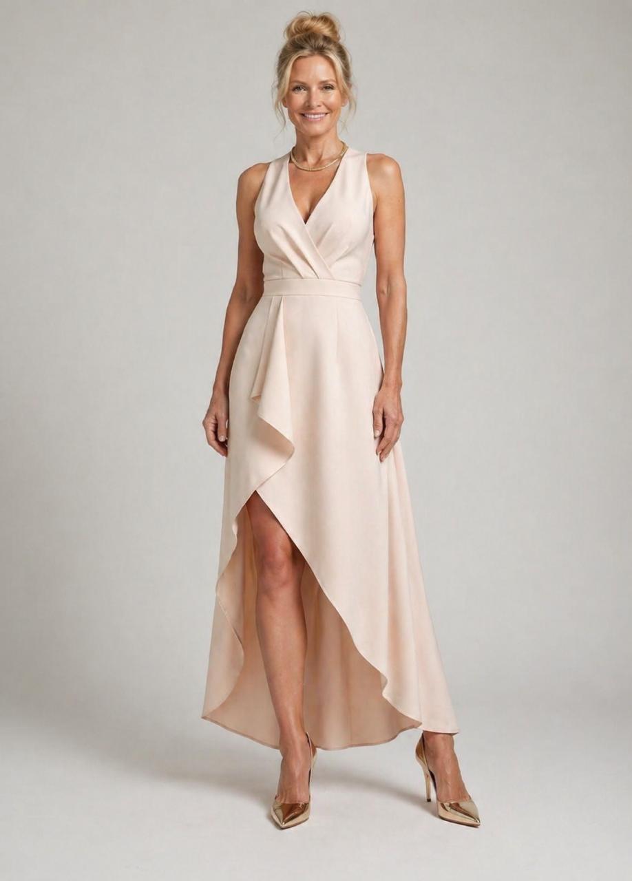 Hayes & Tate™ | Midi Wrap Dress with V-Neck