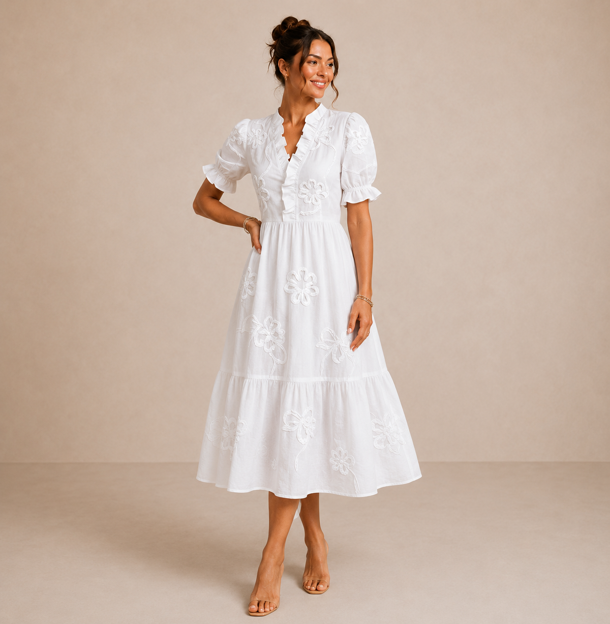 ELVENA™ | Wrap Midi Dress