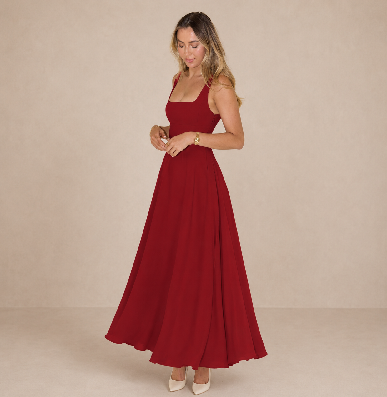 ELVENA™ | Classic Midi Dress