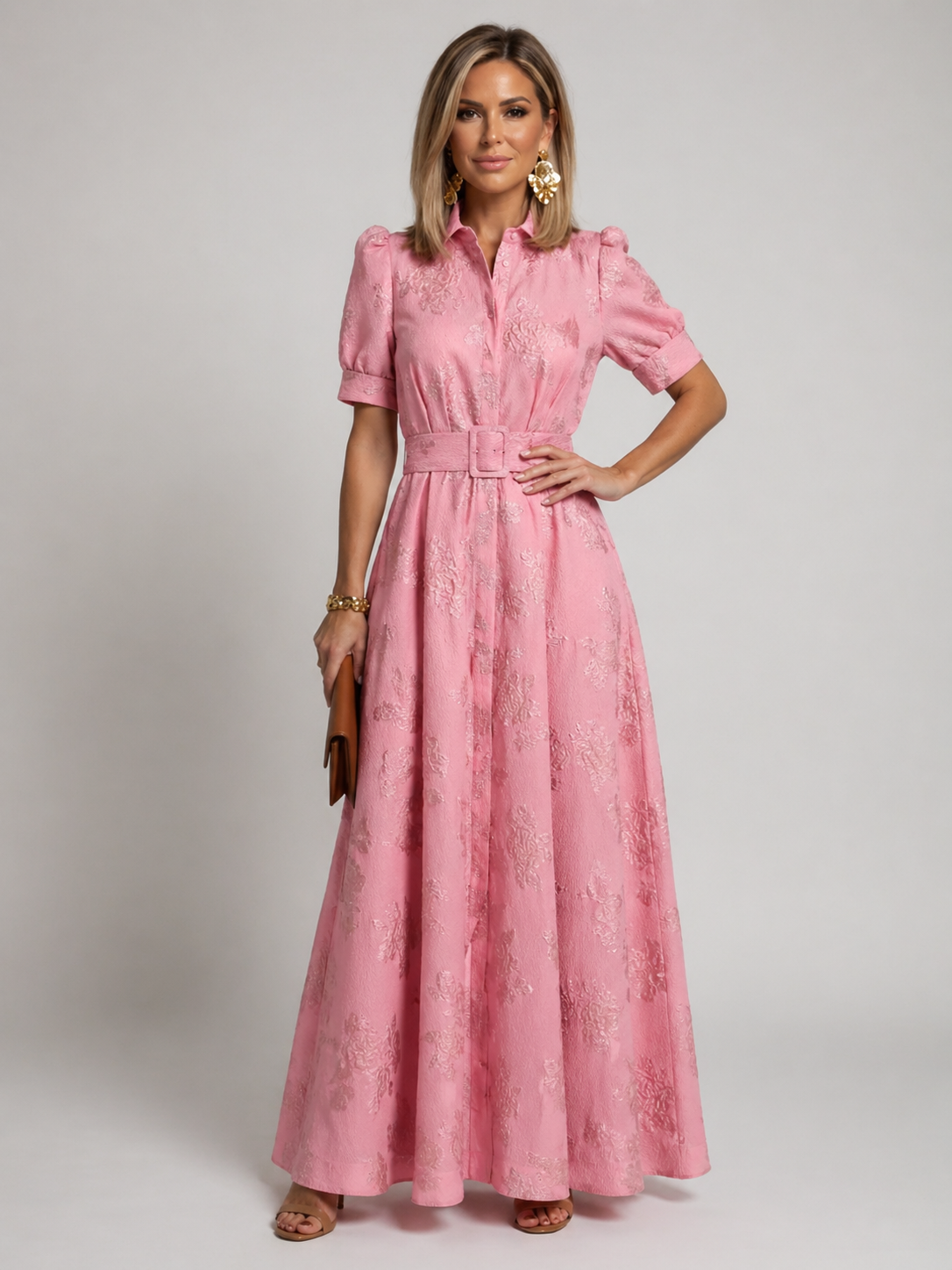 Hayes & Tate™ | Belted Floral Maxi Dress