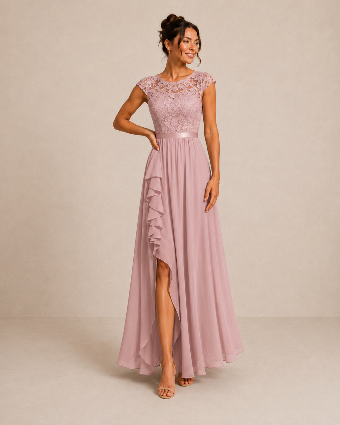 ELVENA™ | Lace Bodice Maxi Dress