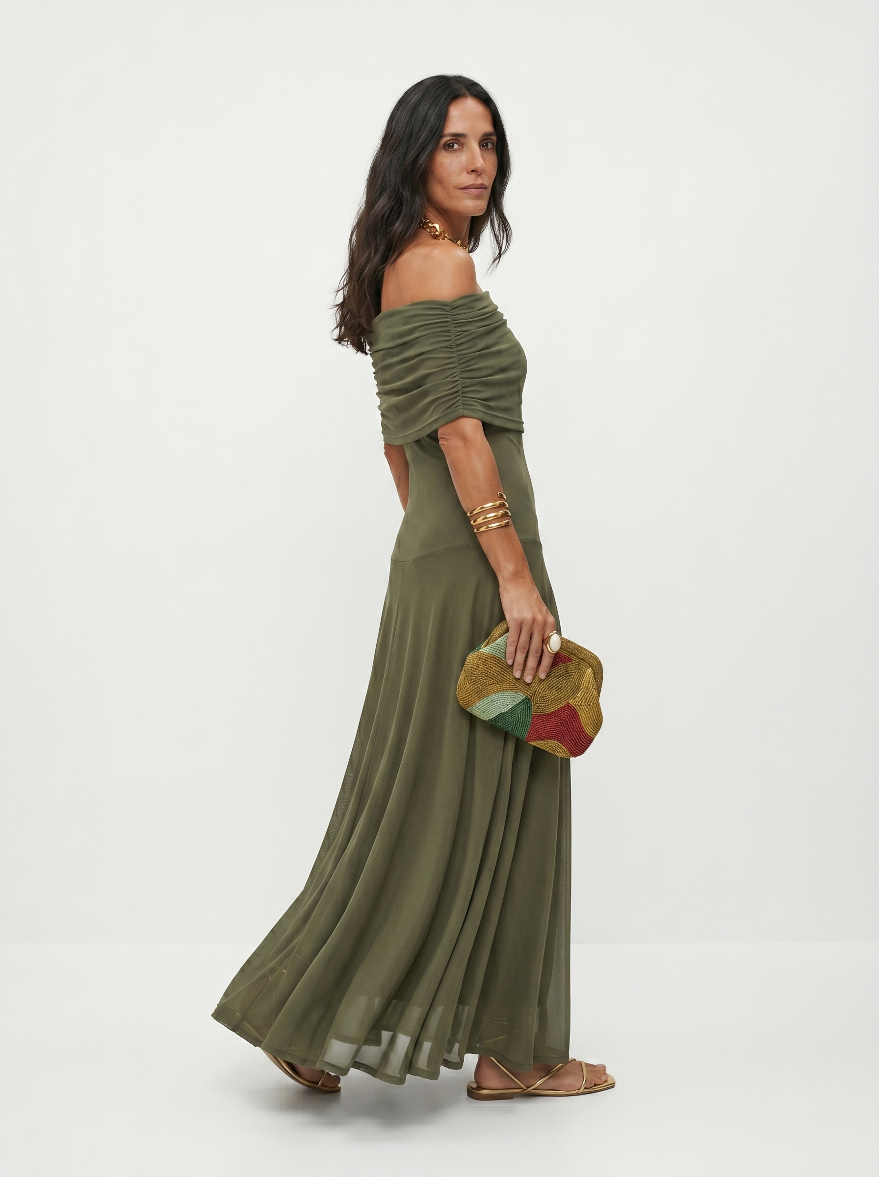 ELVENA™ | One-Shoulder Print Maxi Dress