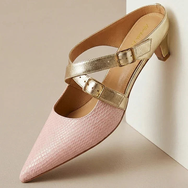 Zelle Genuine Leather Mules