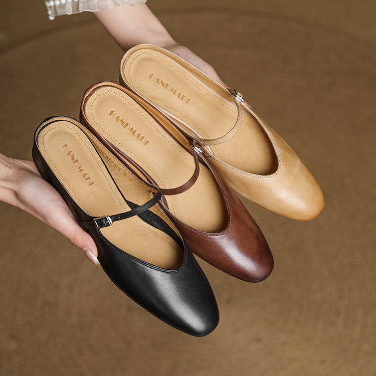 Marvyn Genuine Leather Mules