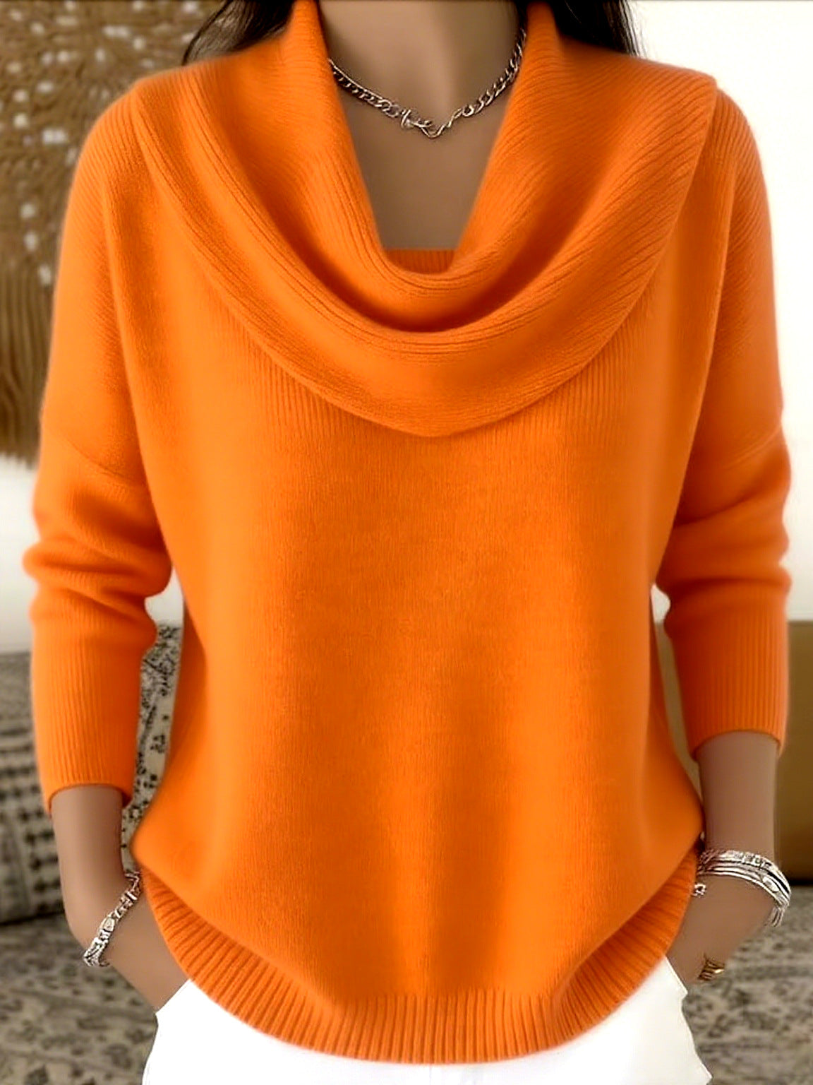 Sage | Cowl Neck Sweater