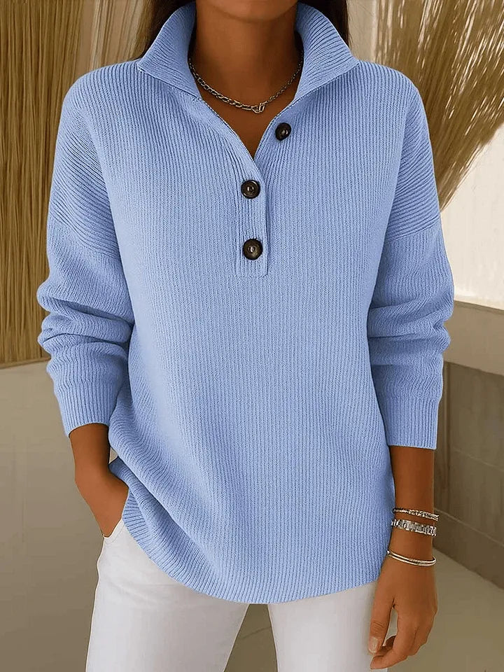 Florence™ | V-Neck Polo Sweater