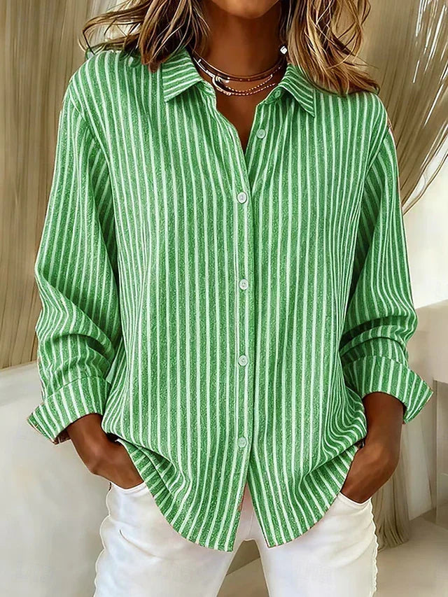 Jade | Striped Button-Down Shirt