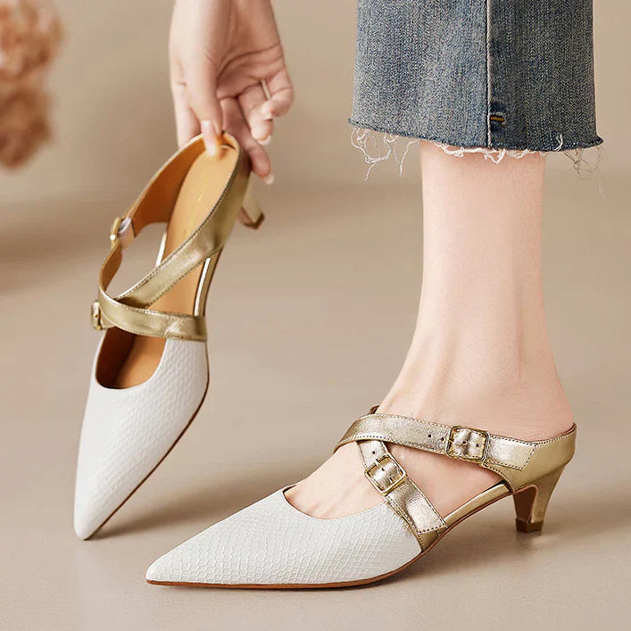 Zelle Genuine Leather Mules