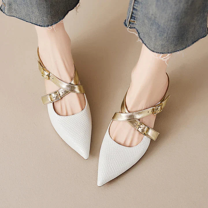 Zelle Genuine Leather Mules