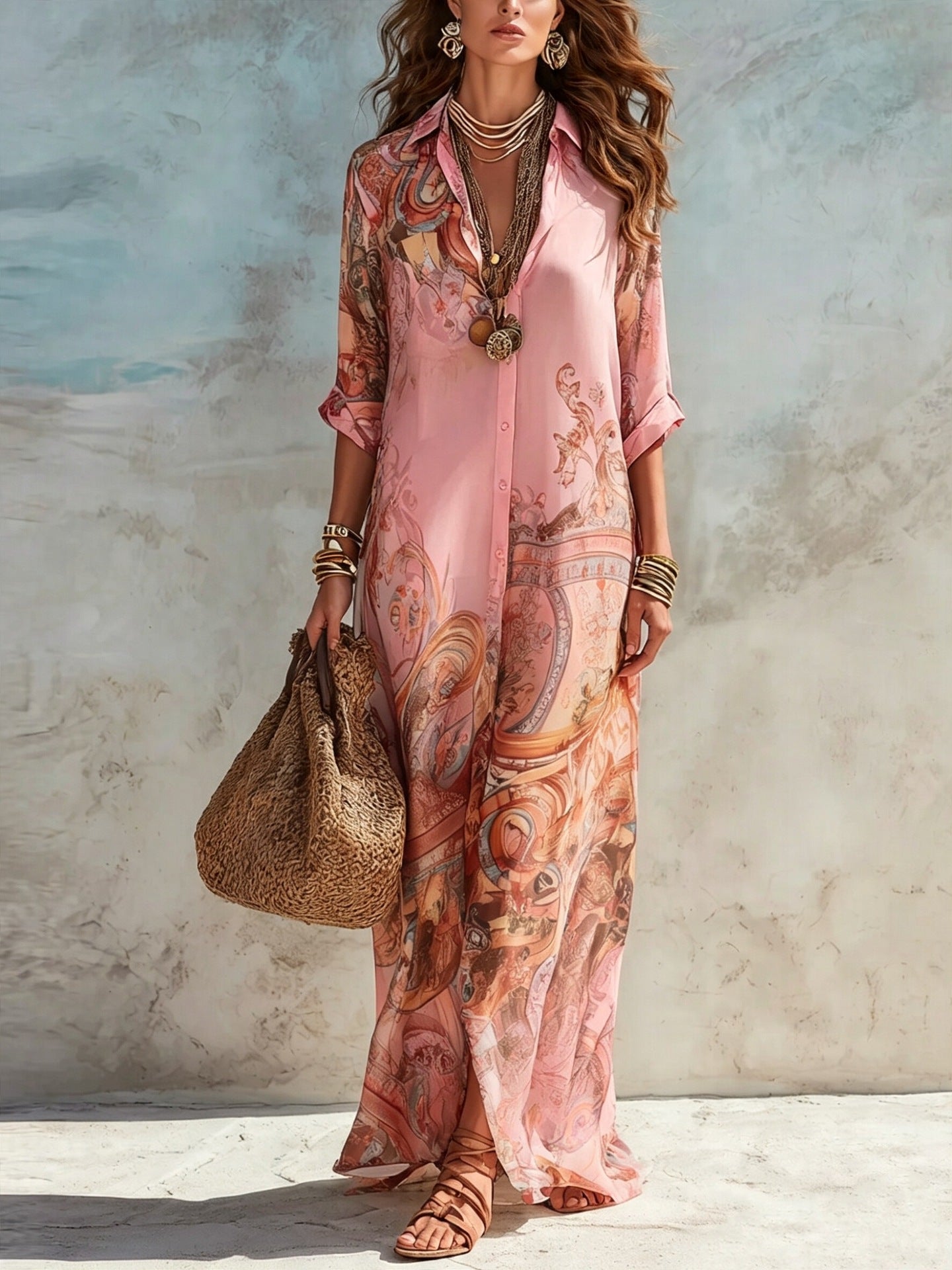 Isadora | Mediterranean Resort Maxi Dress