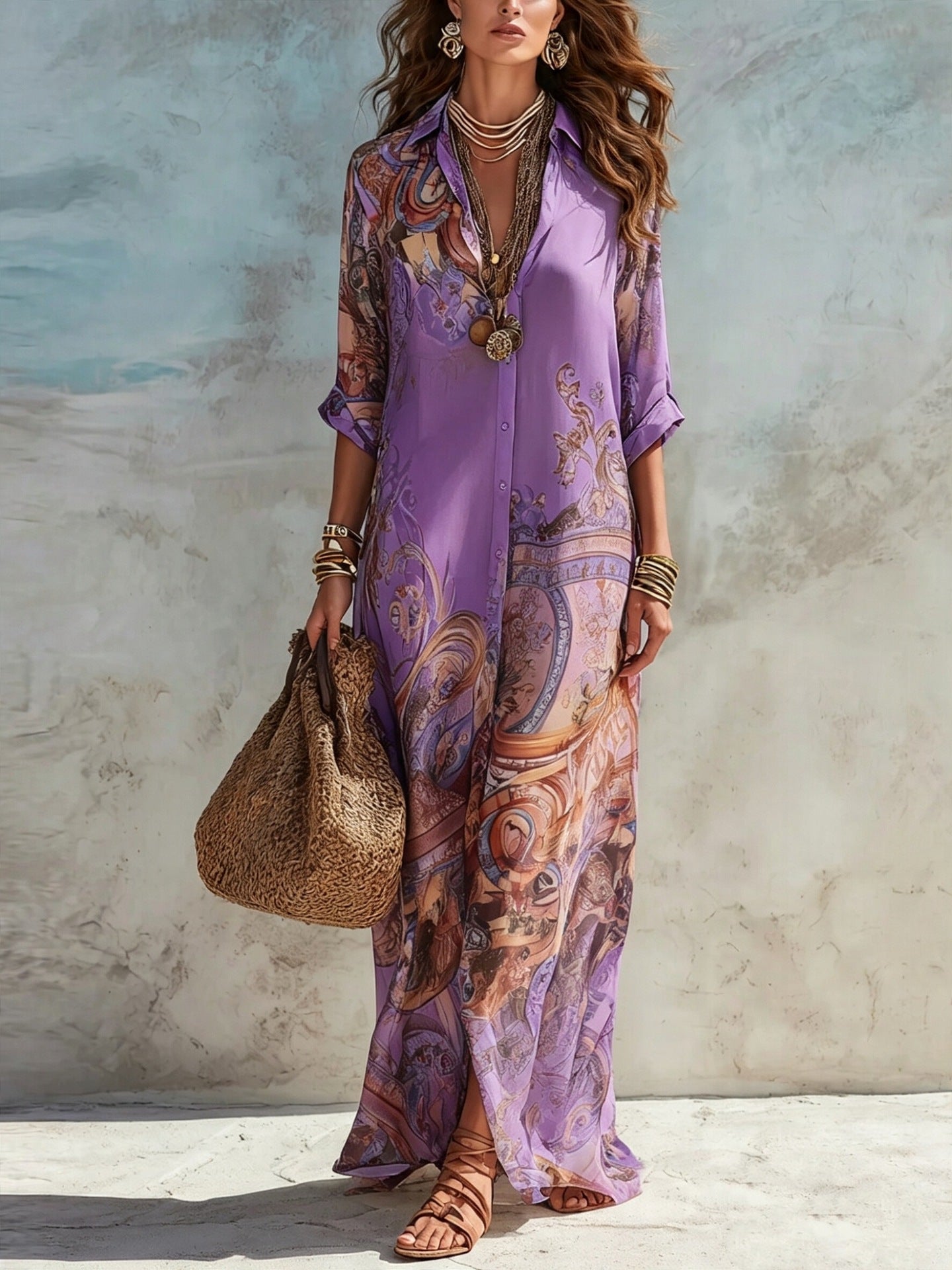 Isadora | Mediterranean Resort Maxi Dress