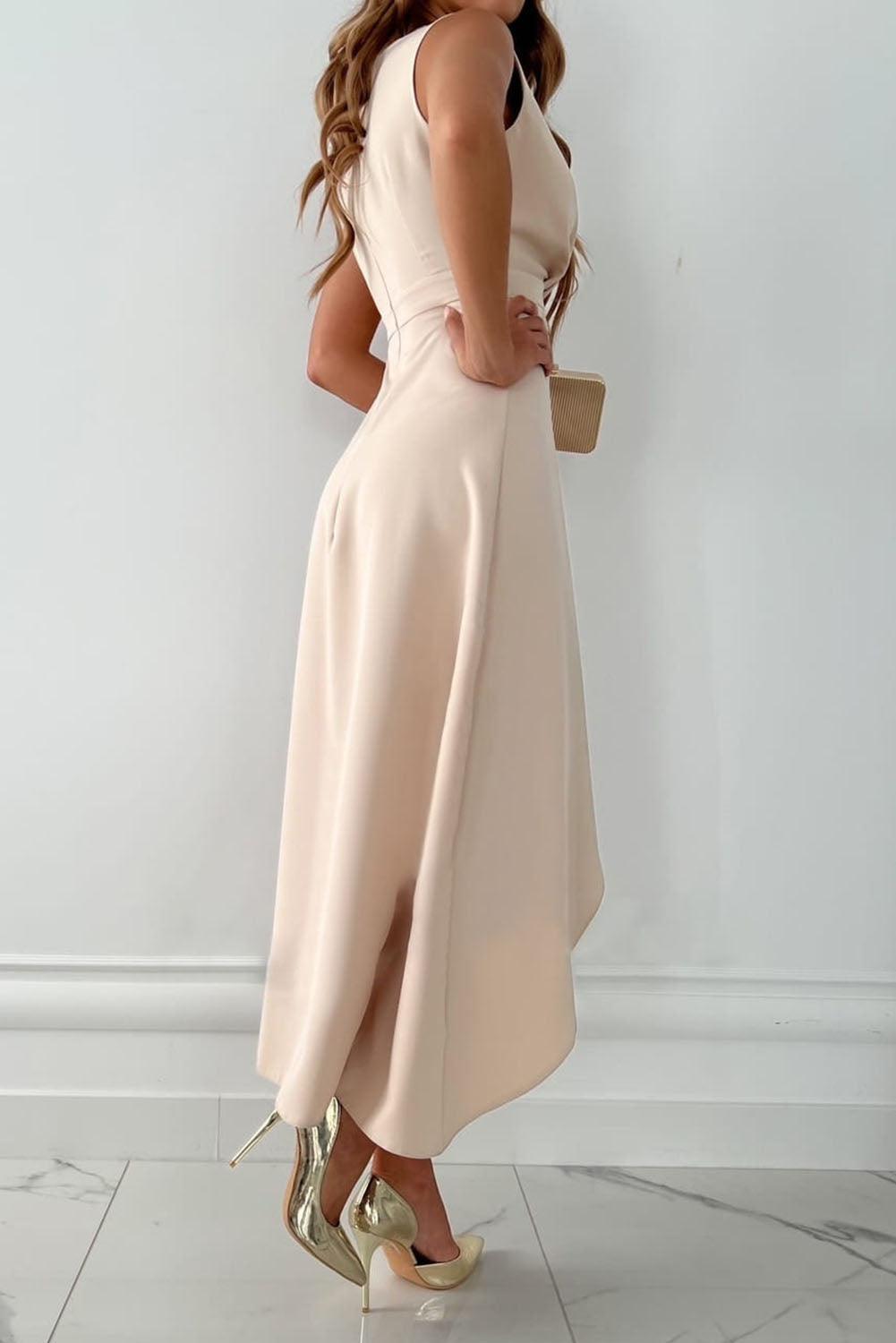 Hayes & Tate™ | Midi Wrap Dress with V-Neck