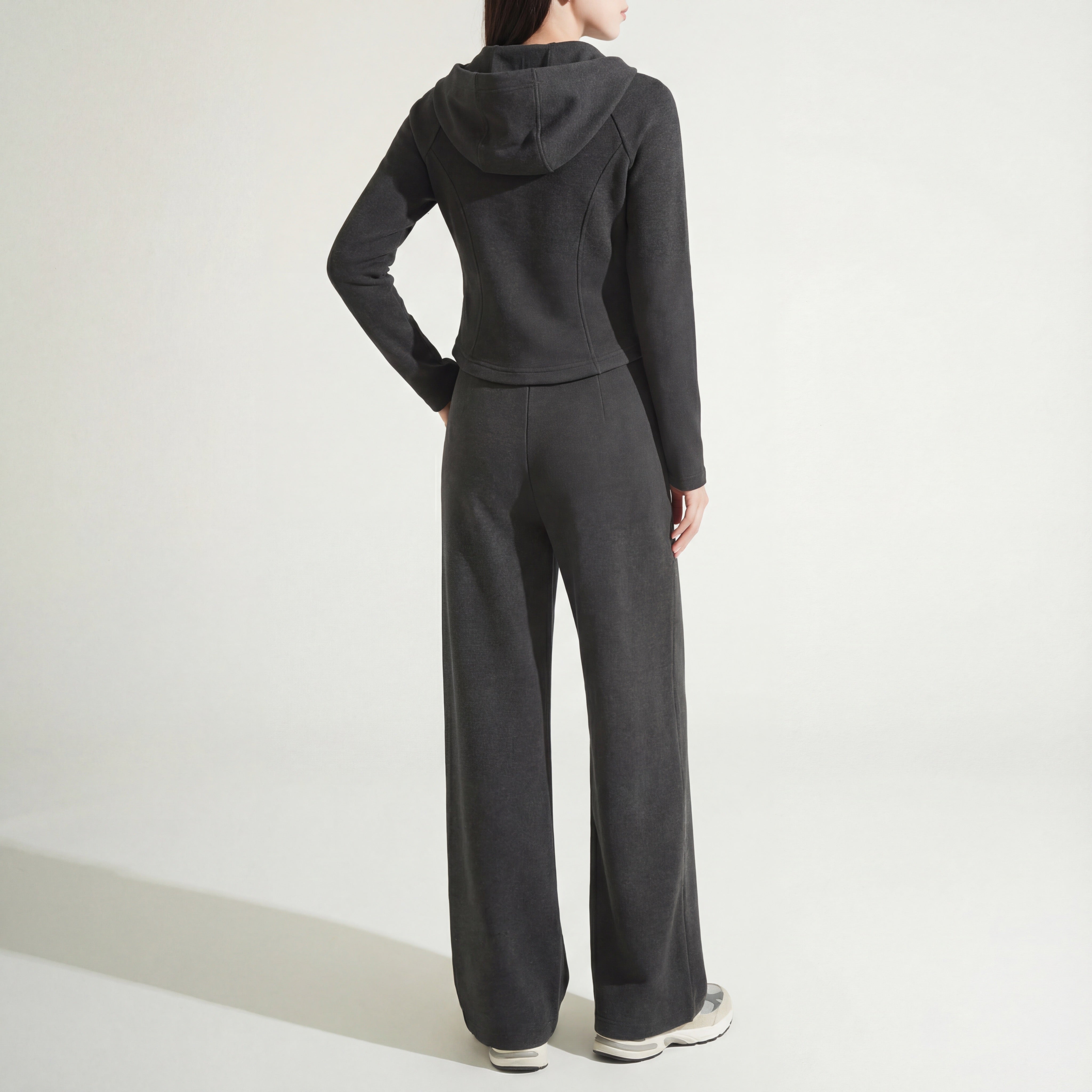 Brushed Knit Zip Hoodie & Pant Set
