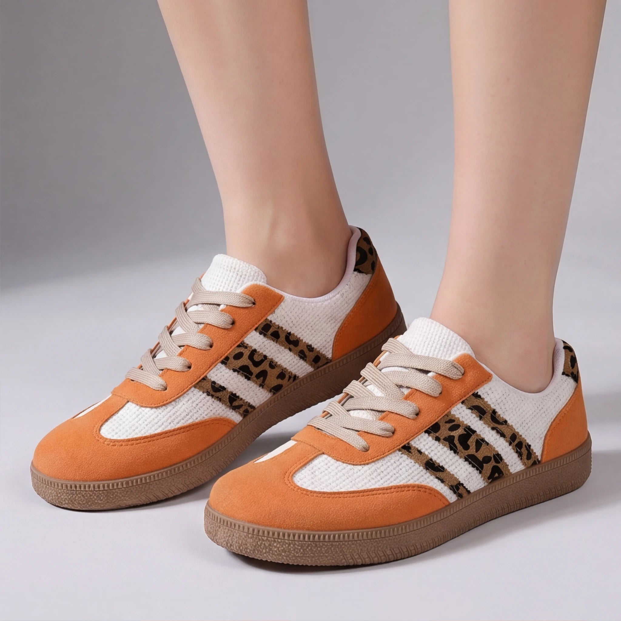 Hayes Leopard Print Trainers