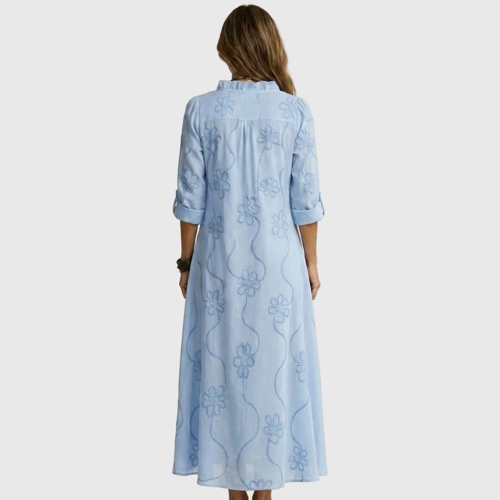ELVENA™ | Relaxed Shirt Midi Dress