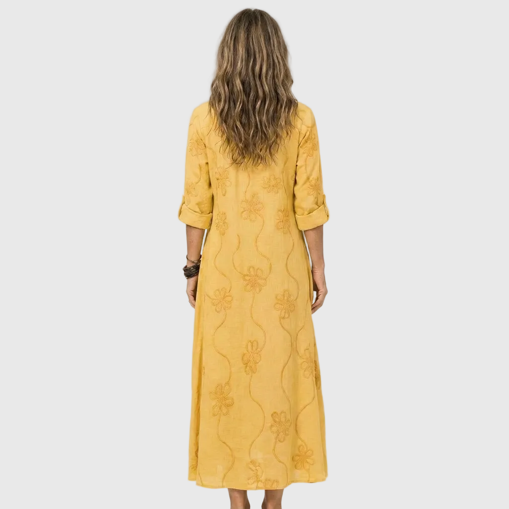 ELVENA™ | Relaxed Shirt Midi Dress