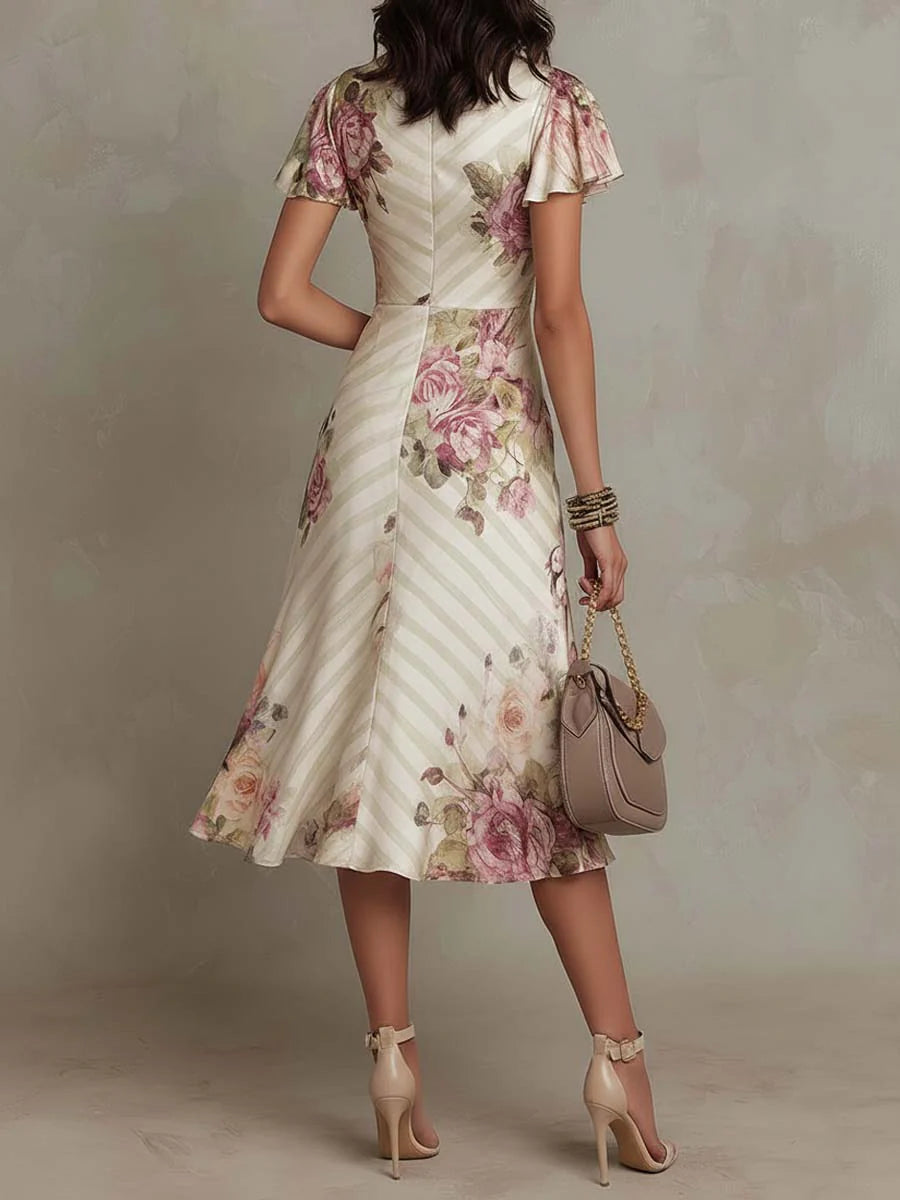 ELVENA™ | Pleated Midi Dress