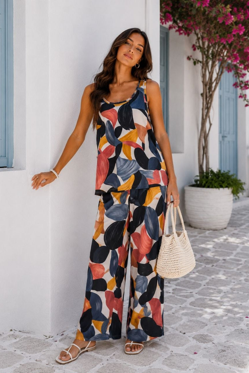 Elara | Elegant Printed Two-Piece Set