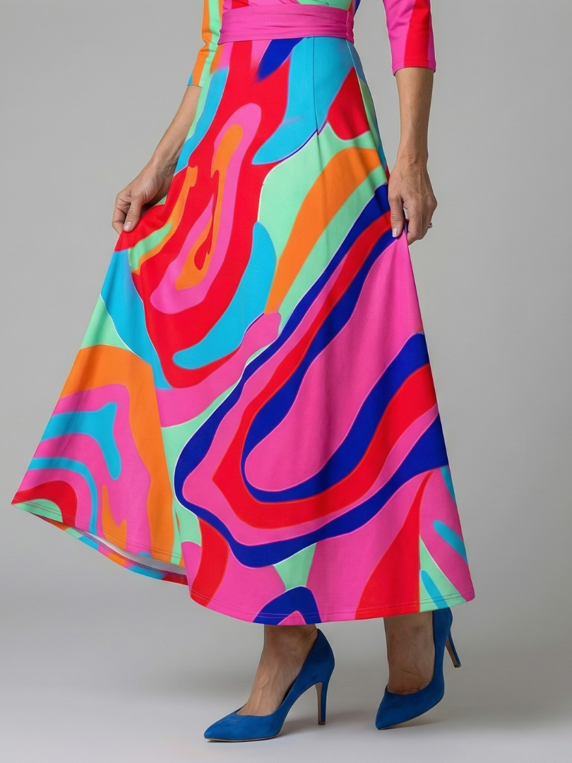 ELVENA™ | Floral Wrap Maxi Dress