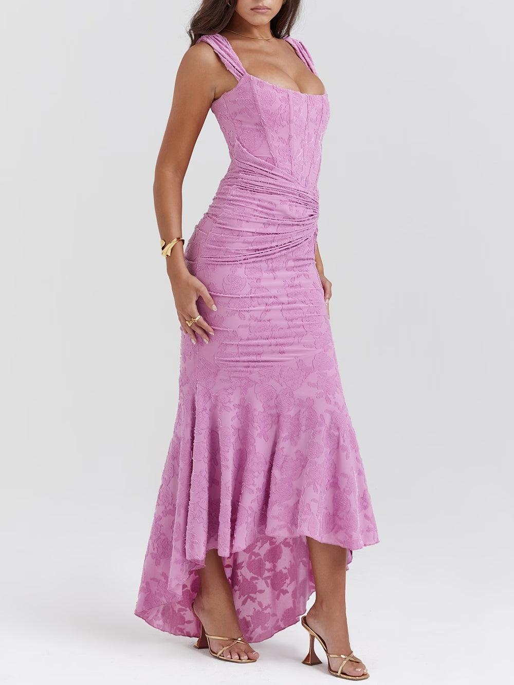 ELVENA™ | Lace Fishtail Midi Dress