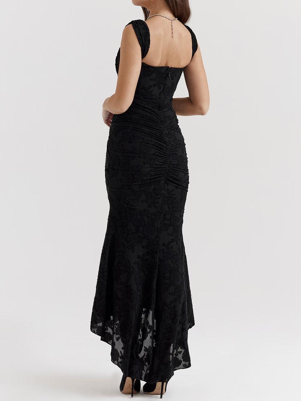 ELVENA™ | Lace Fishtail Midi Dress