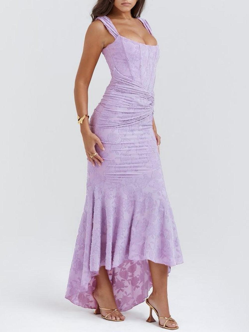 ELVENA™ | Lace Fishtail Midi Dress
