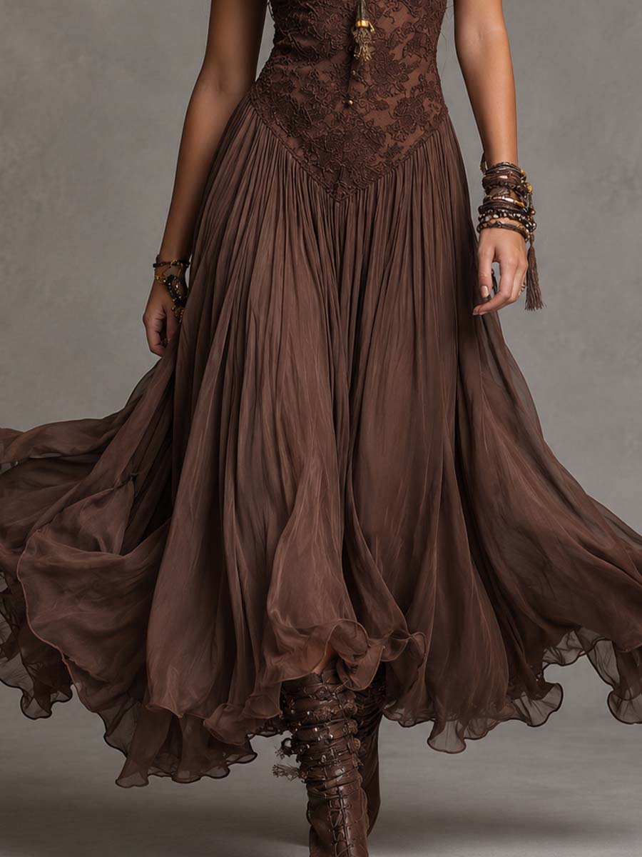 Olivia | Lace Corset Maxi