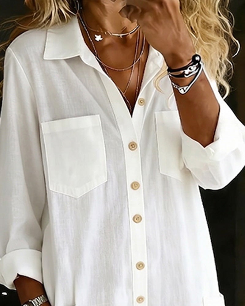 Liv | Lightweight White Jumpsuit