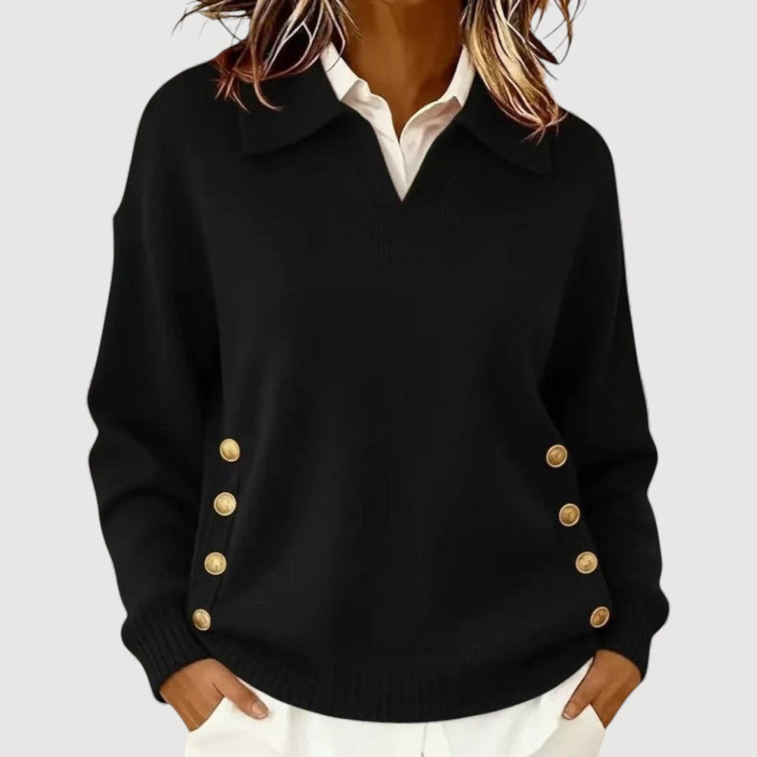 AIRA – Jumper with Button Accents
