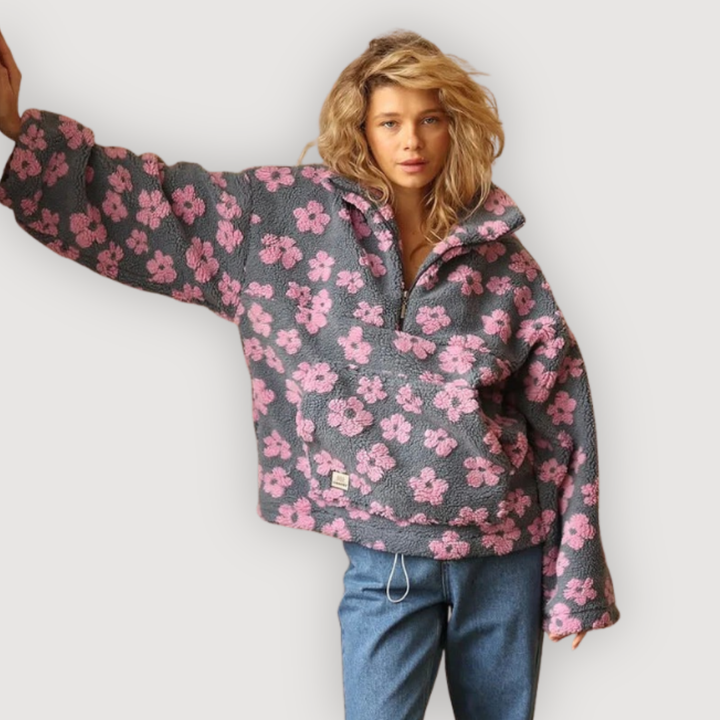 MYLENE – COMFORTABLE FLORAL SWEATER