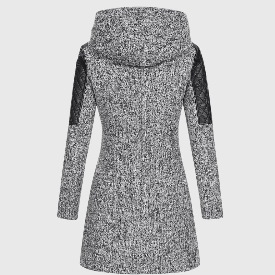 DANICA – QUILTED ZIPPERED COAT